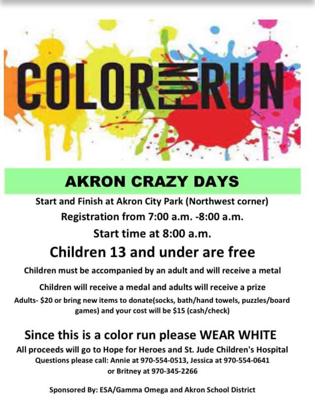 Crazy days color run